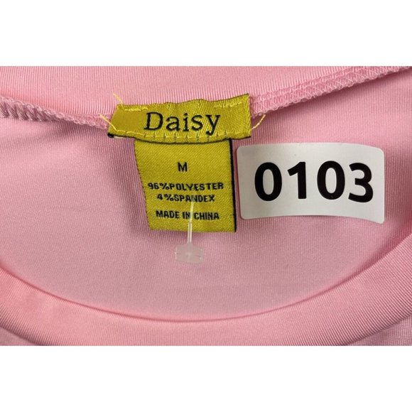 daisy Women pink short sleeve t shirt Size M - Picture 5 of 5